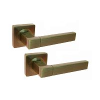 Ручки на розеті KEDR R08.081-AL AB бронза